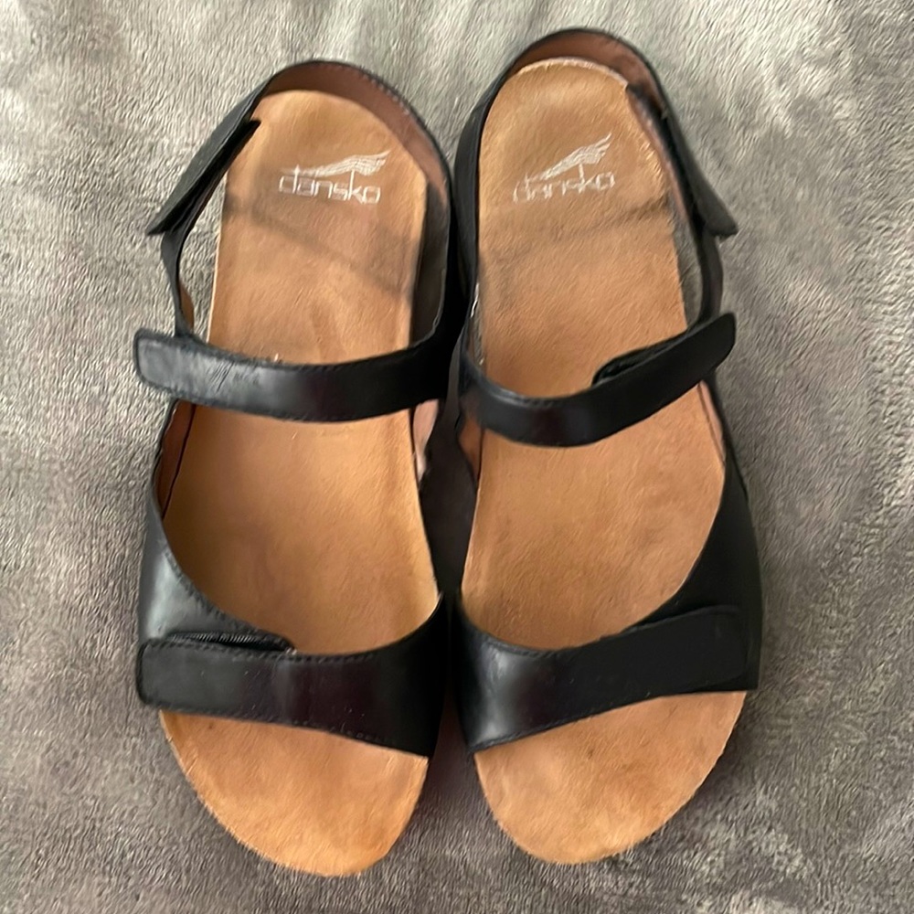 Dansko Black Sandals